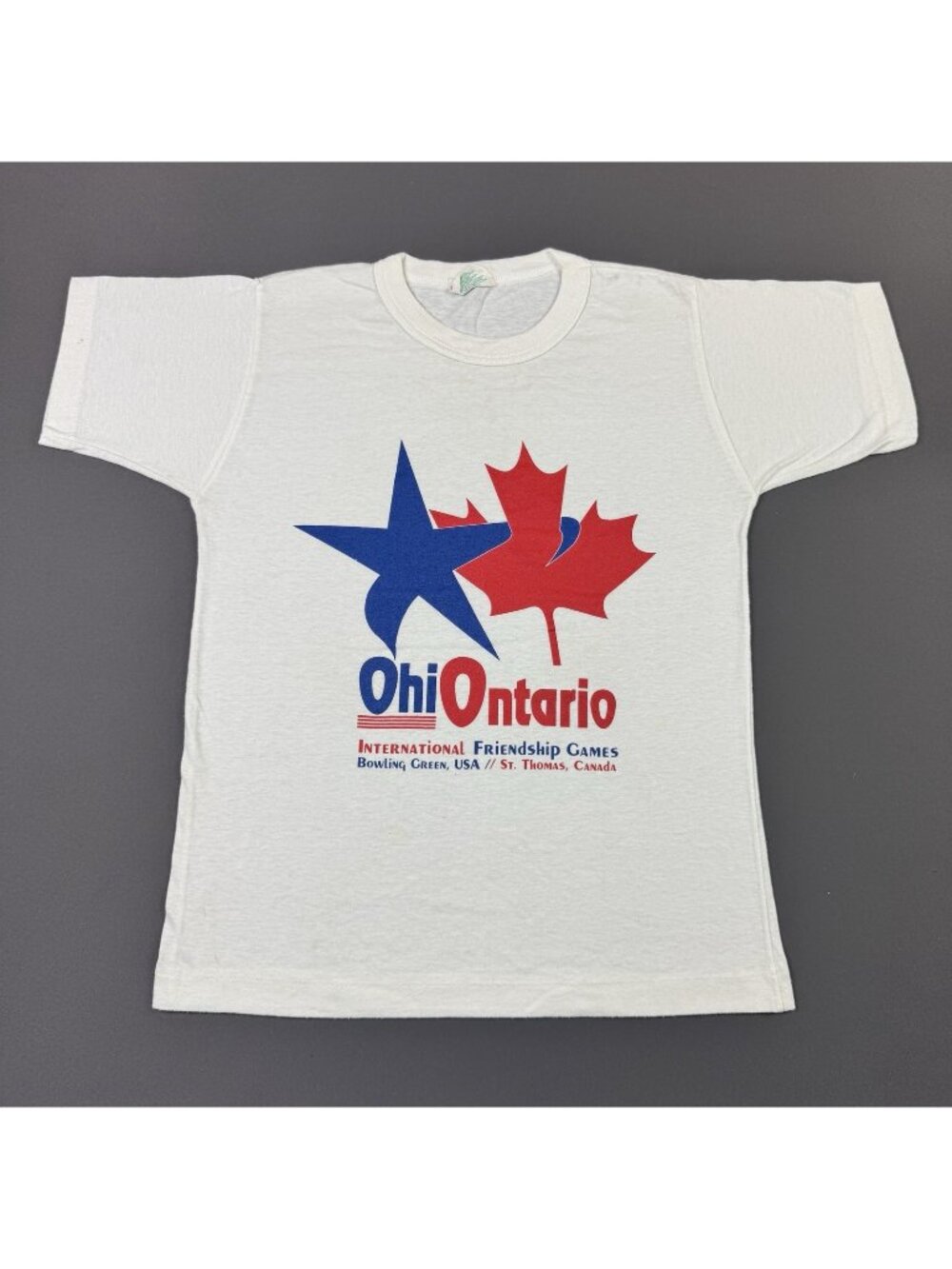 Rare Vintage 80s Ohio Ontario International Friendship Games Bowling Green USA